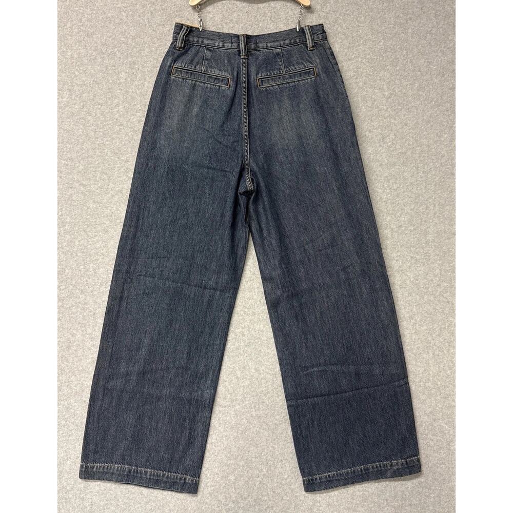 Madewell Women's Straight-Leg Wide Jeans in Dark Blue - Picture 5 of 12